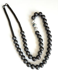 Long Gunmetal Necklace