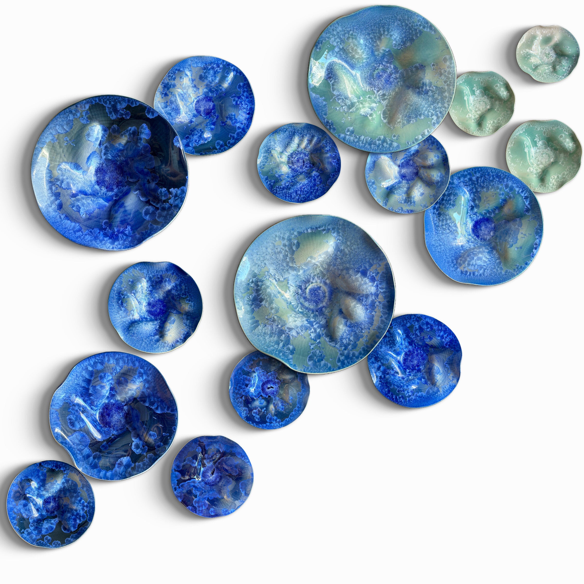 Laguna Series, Ombre Deep Blue to Aqua