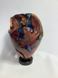 Purple Heart Juniper Dichroic Vase