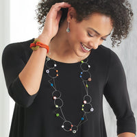 Dots Triangle Circle Necklace