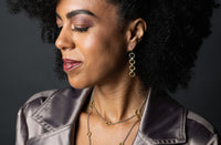 shown with the Mini Wrap Necklace in Mixed Metal by jodi brownstein