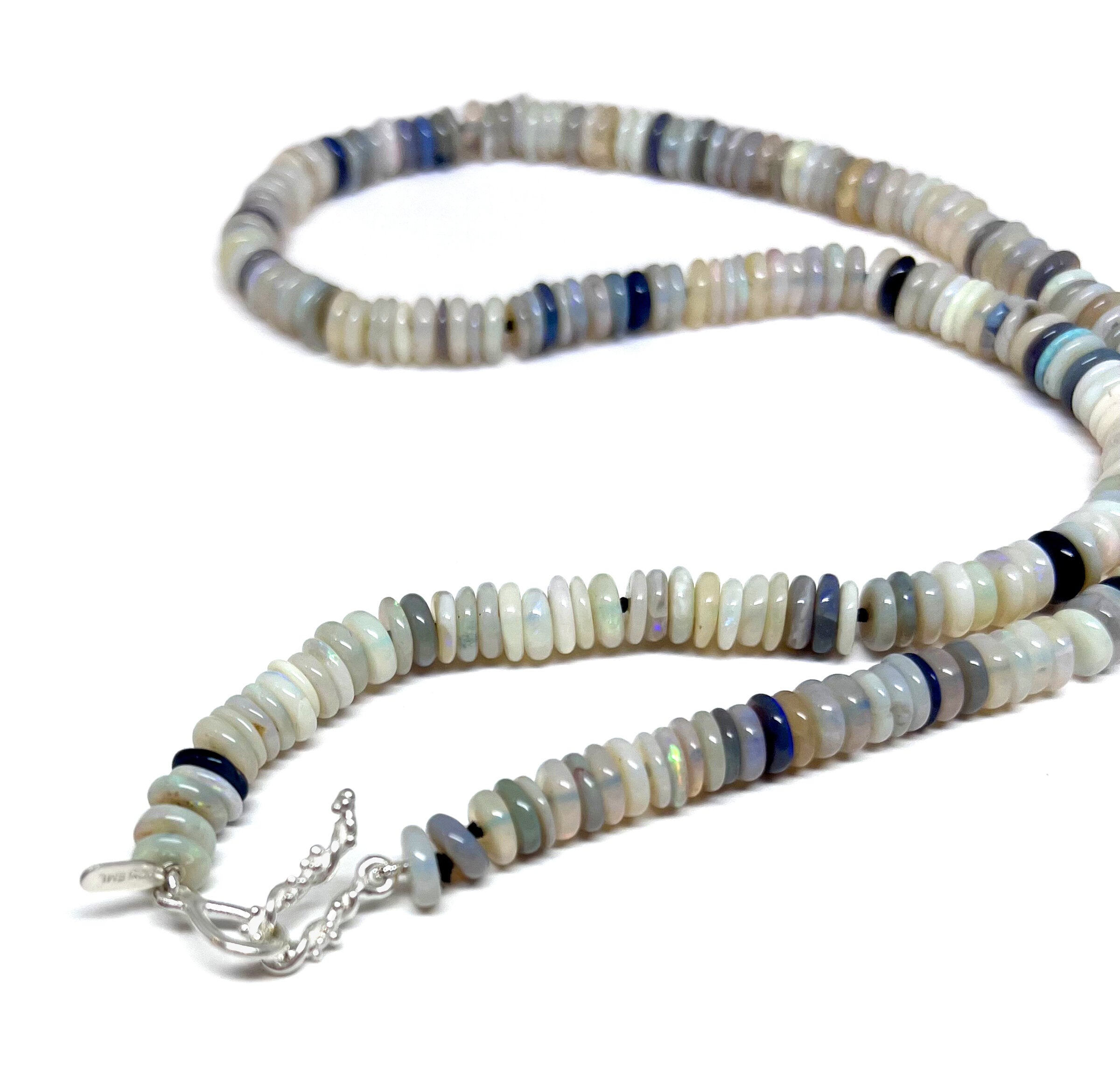Australian Opal Heishi Bead Necklace
