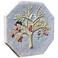 Magic Fruit Tree Octagon Wall Tile in Hyacinth