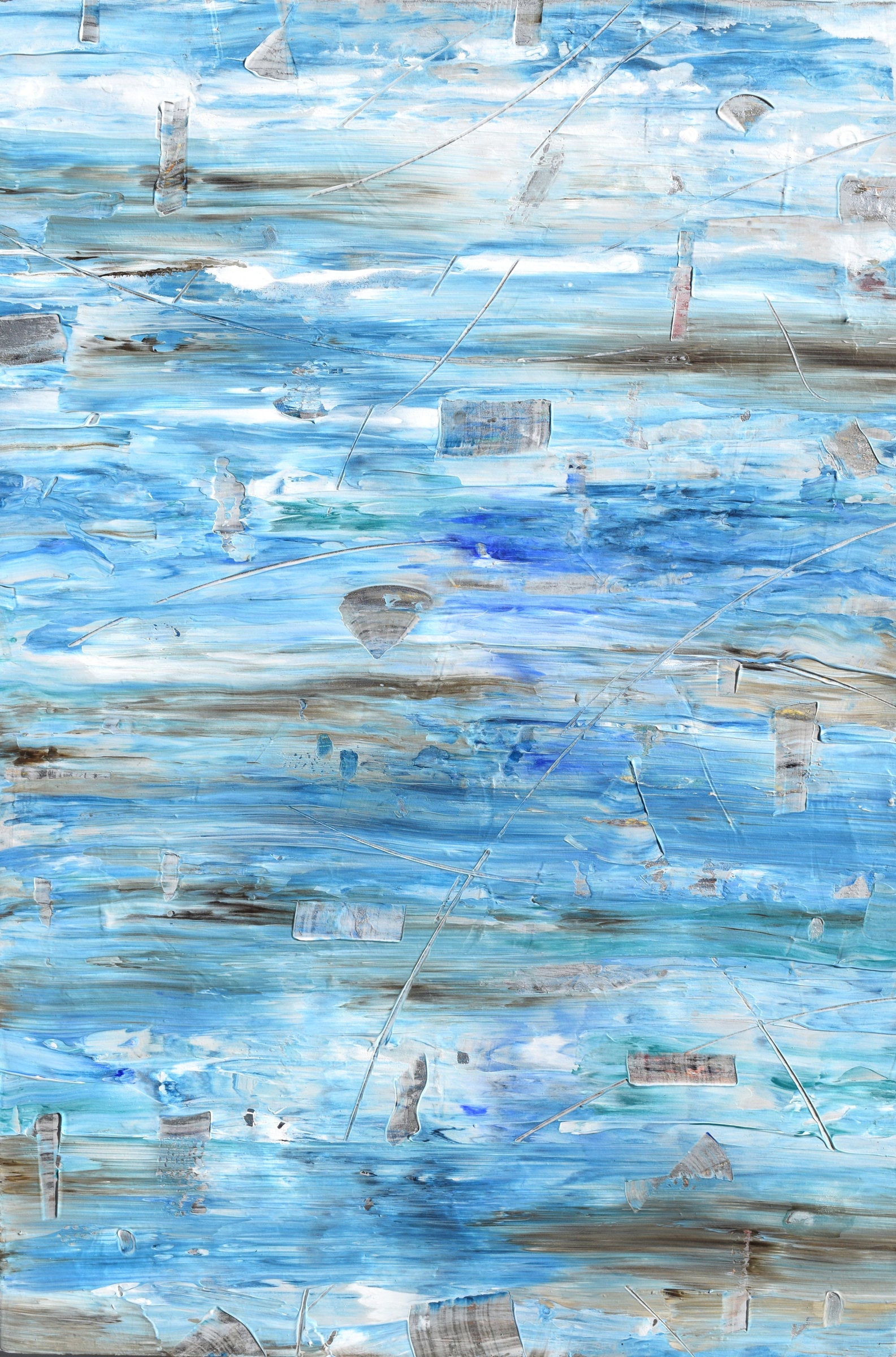 Strata in Blue and Gray