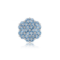 Aquamarine Zellige Brooch