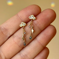 Night Cloud Diamond Earrings