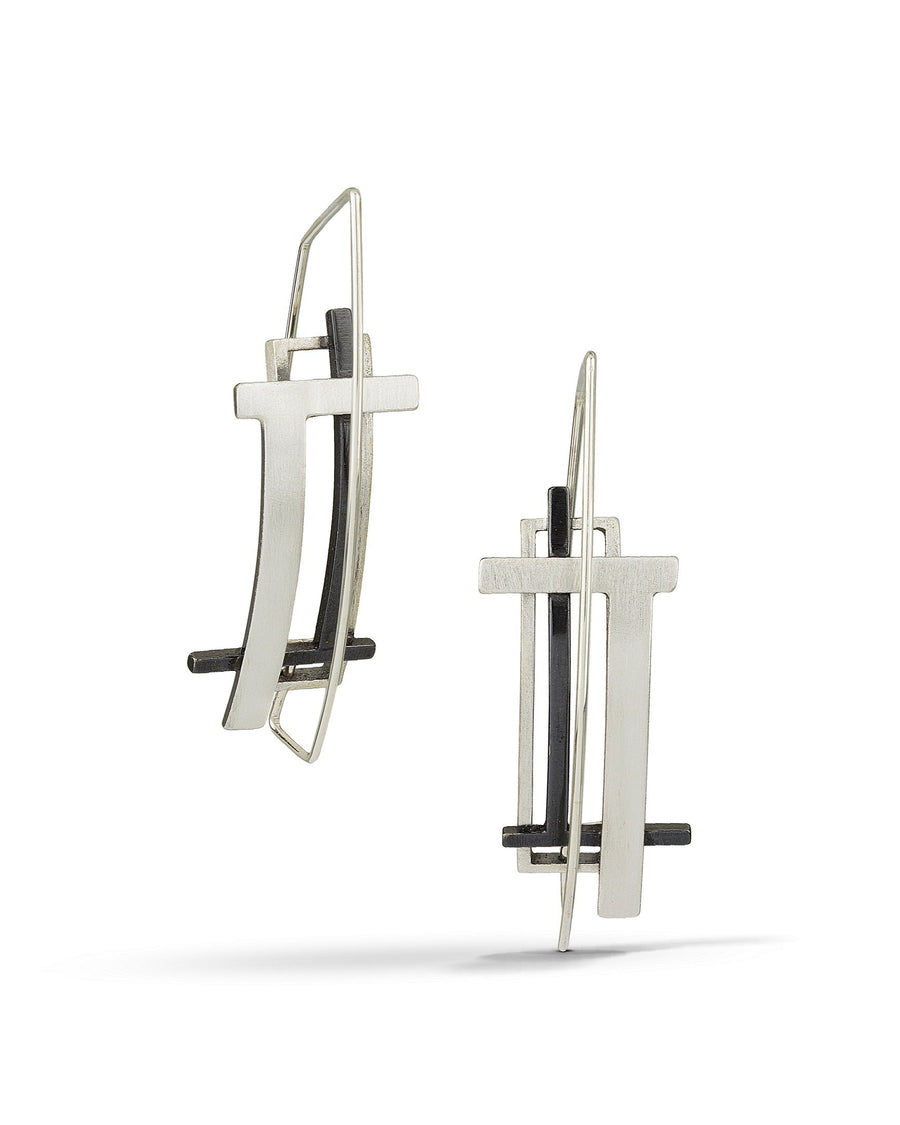Small T-Square Earrings