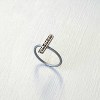 Vertical Six Stone Segment Stacking Ring