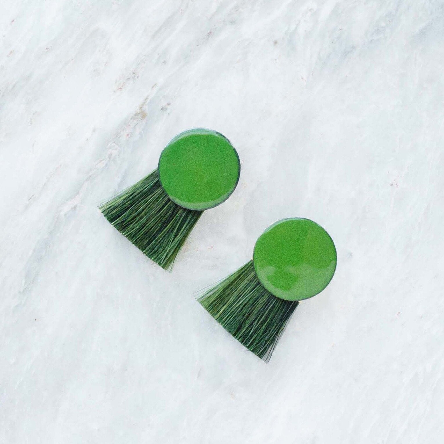 Green Enamel & Green Indigo