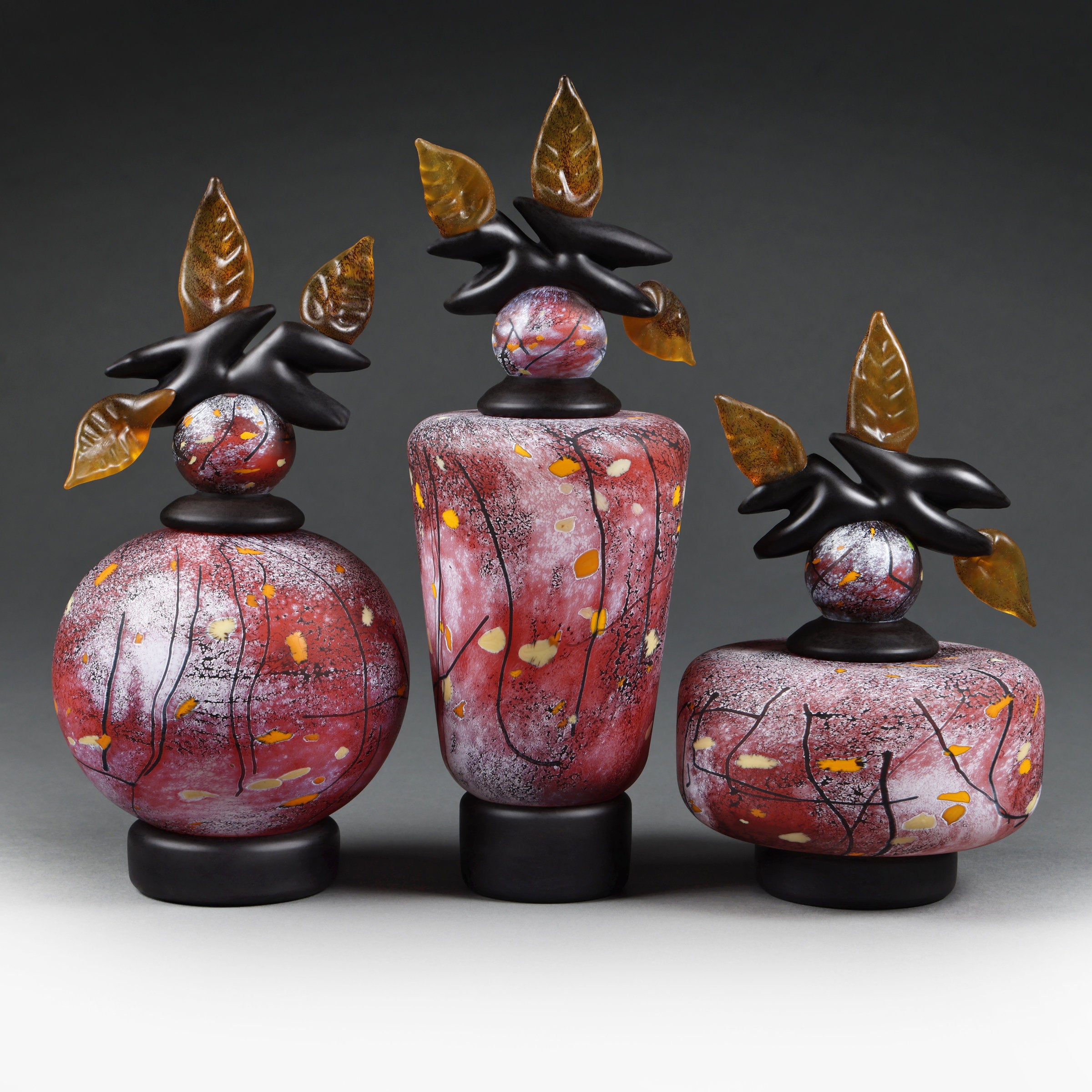 Red Autumn Apples Short Cylinder