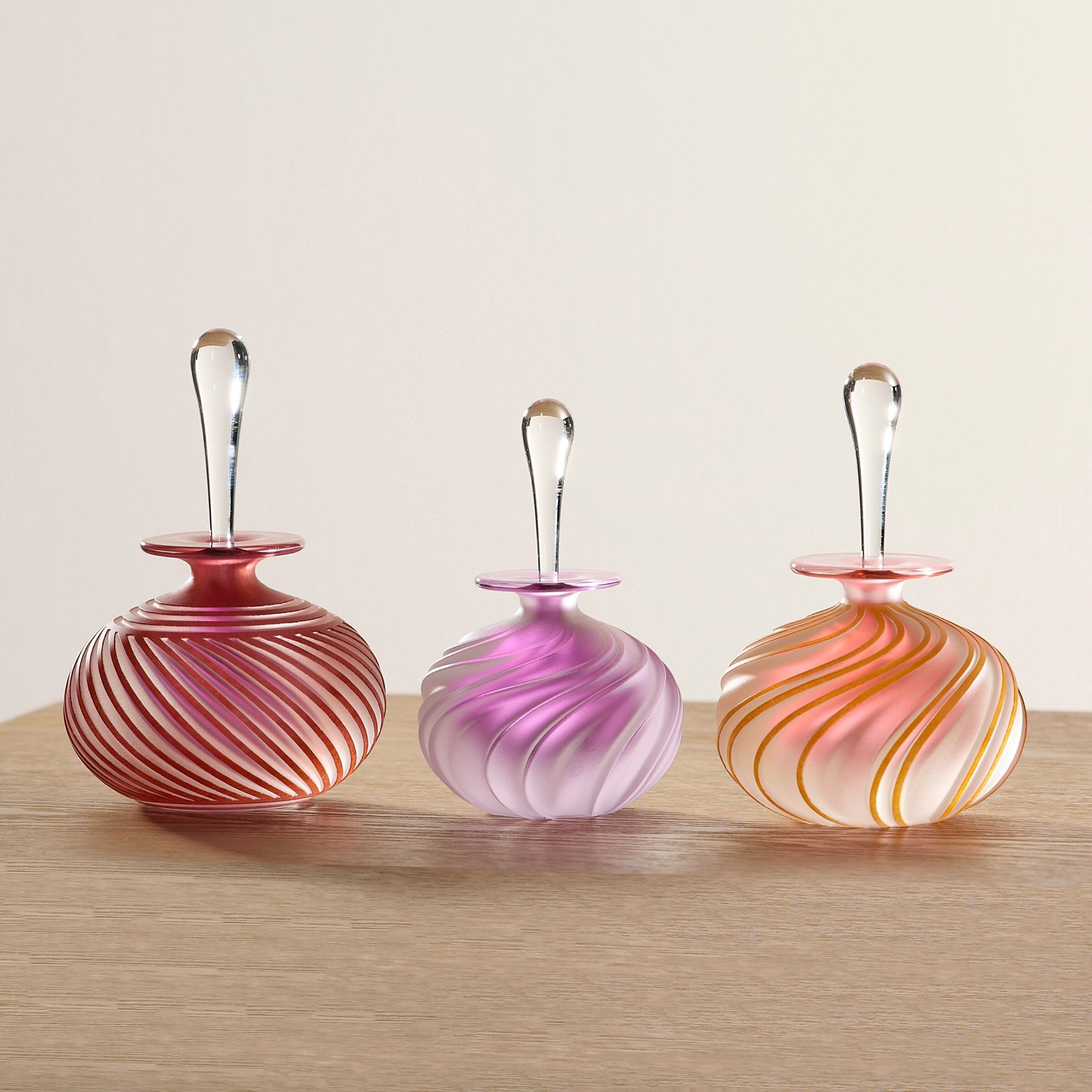 Magenta Mini Swirl Perfume Bottle