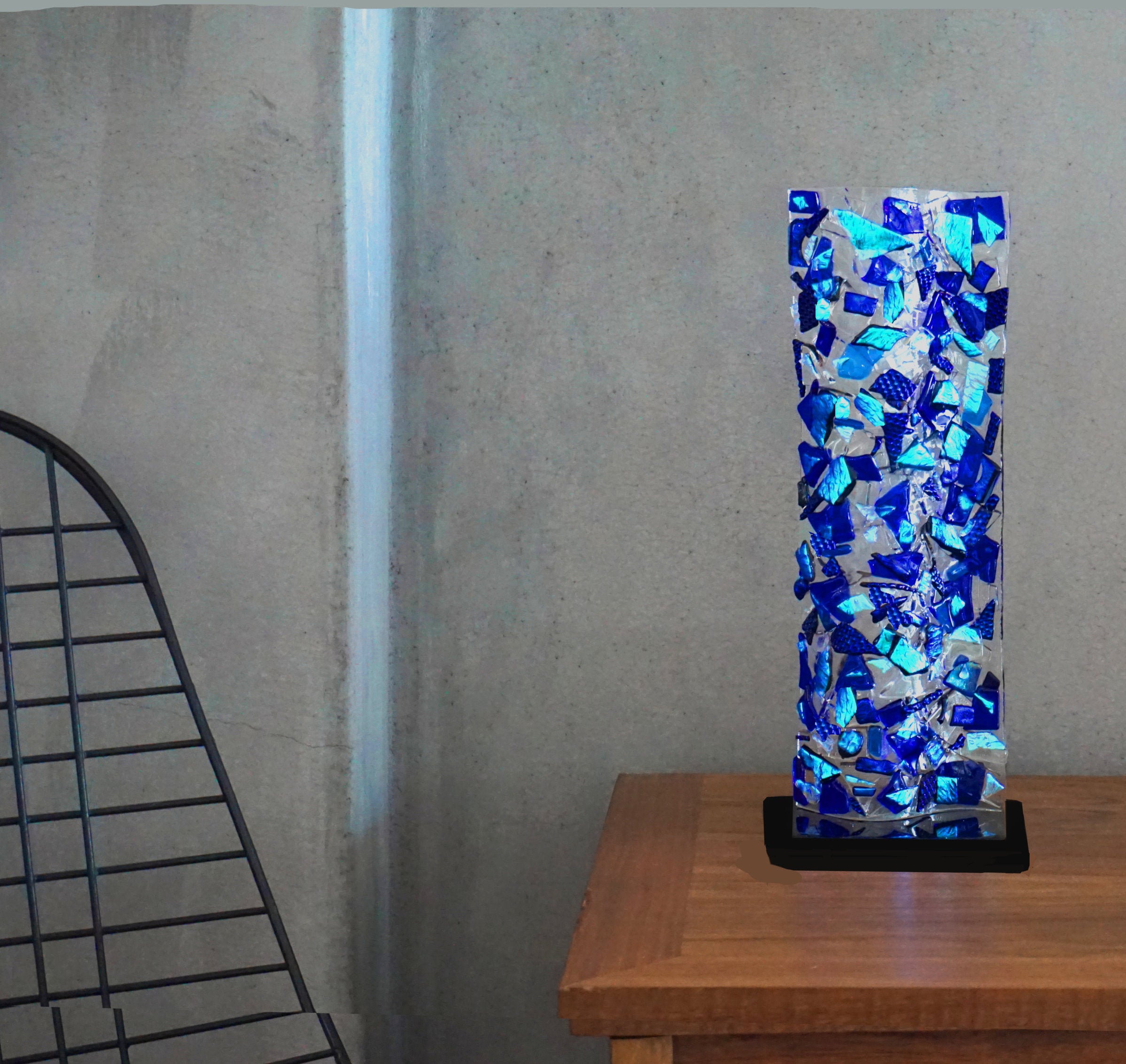 Brilliant Blues Table Top Sculpture