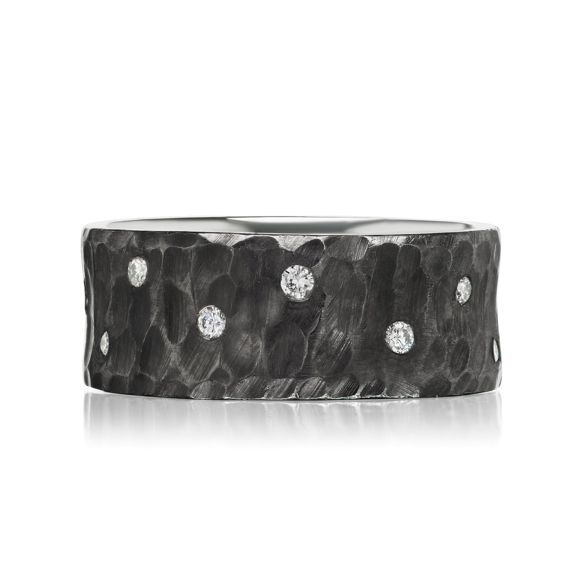 black rhodium-plated sterling silver