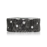 black rhodium-plated sterling silver