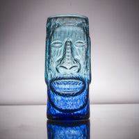 moai tiki mug in blue lagoon