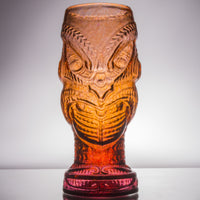headhunter tiki mug in lava red