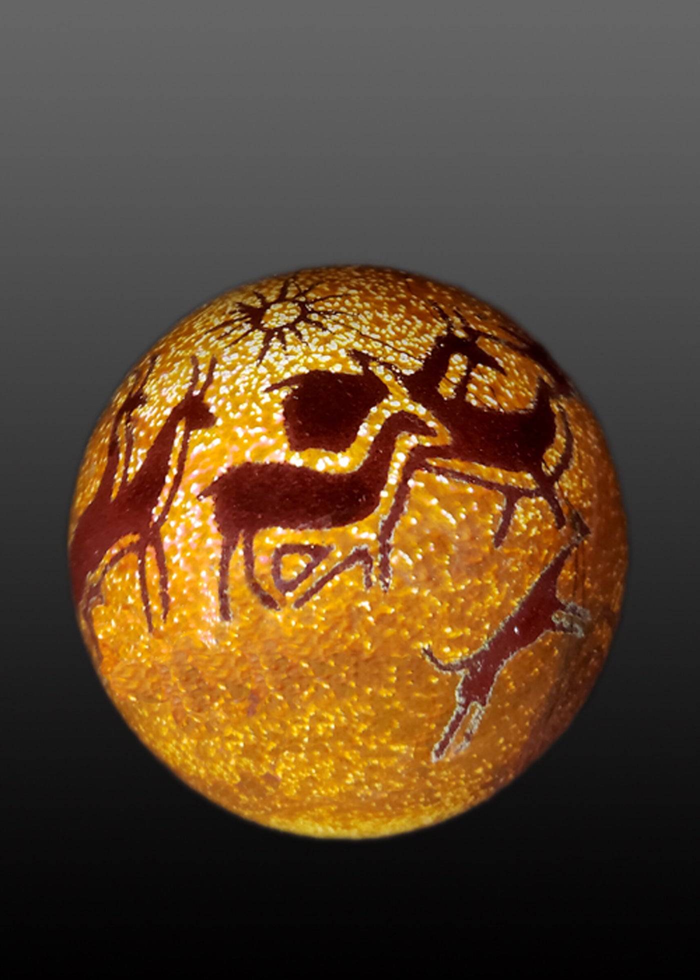 Running Antelopes Petroglyph Paperweight