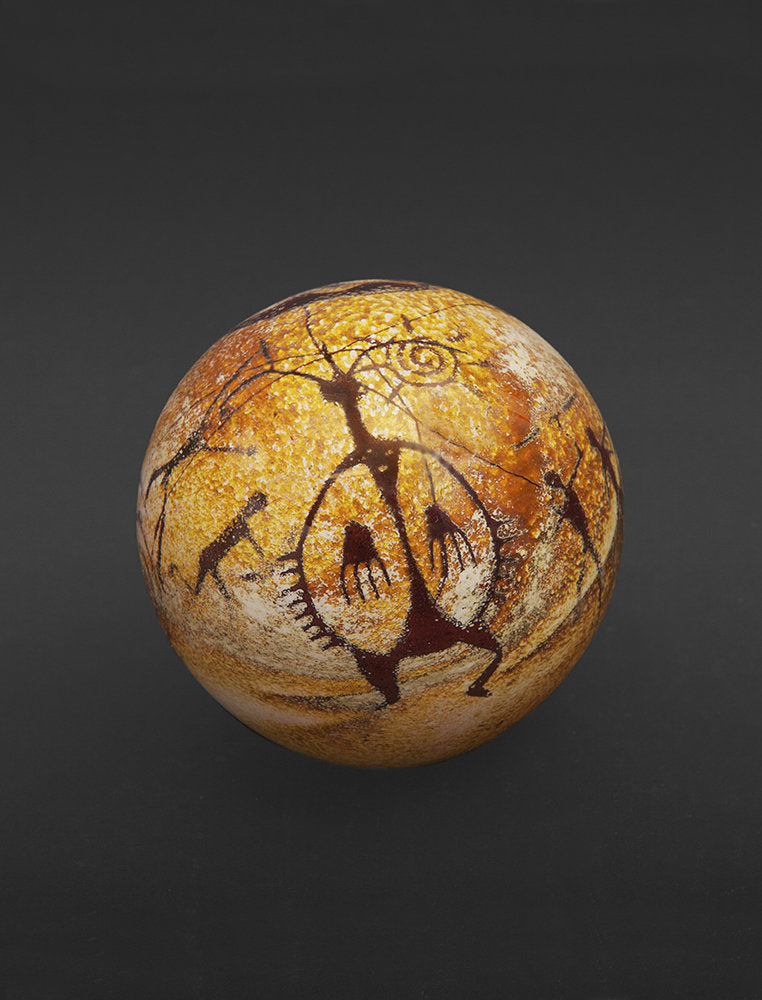 Shield Warrior Petroglyph Paperweight