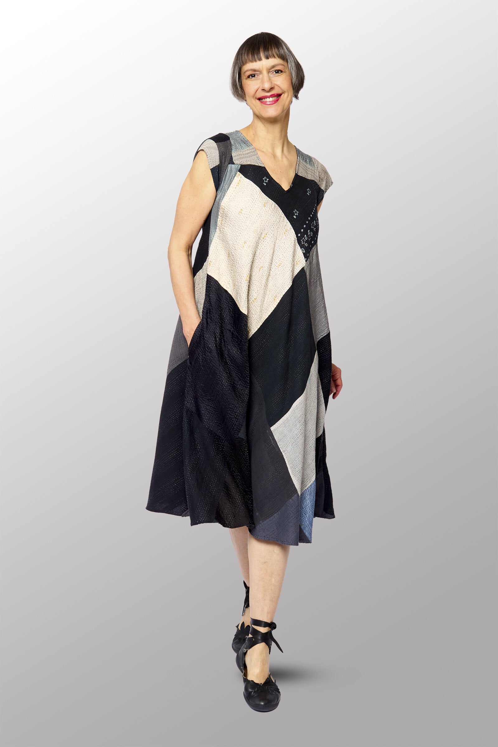 Cap Sleeve Flare Dress