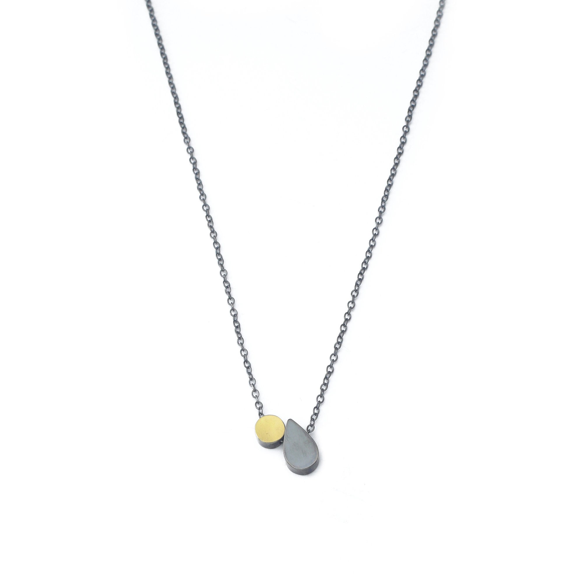 Teardrop and Dot Necklace