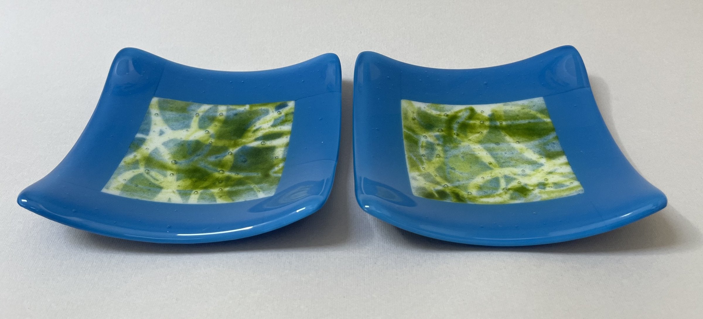 Blue Green Swirl Dishes