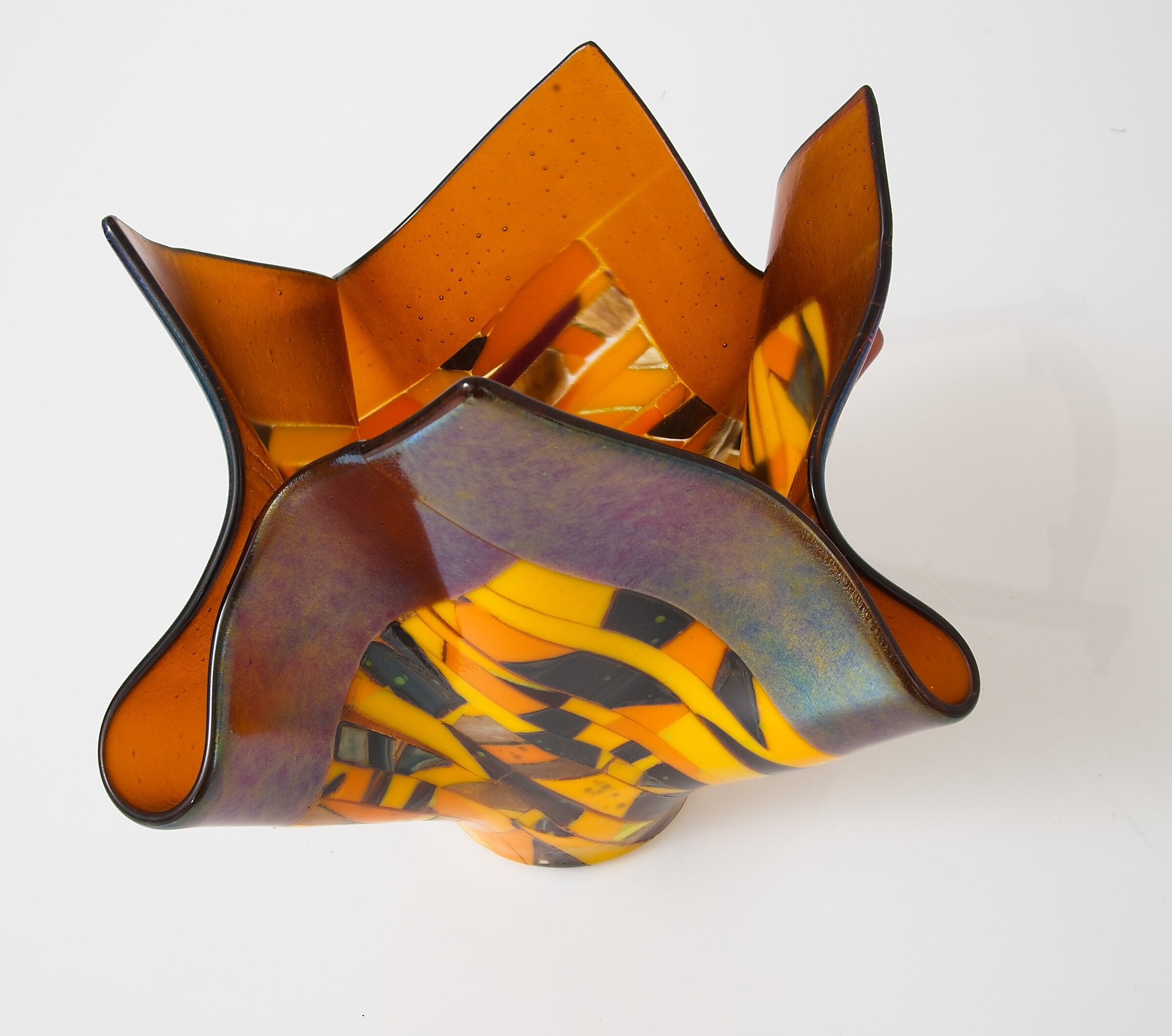 Striped Autumn Vessel