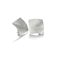 Origami square earrings