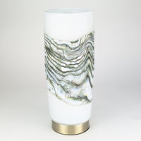 Alabaster Pillar Lamp in Green