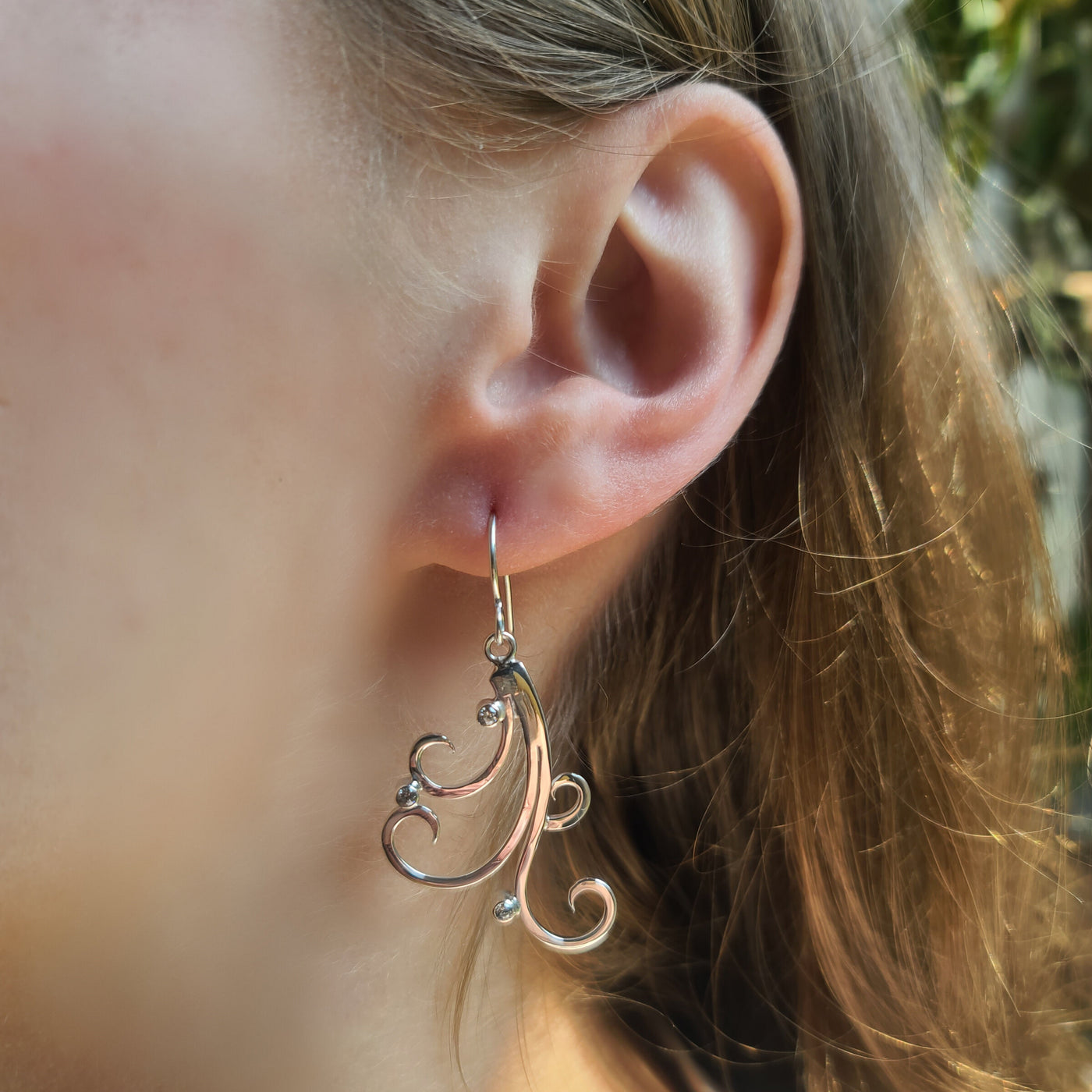 Art Deco Swirl Earrings