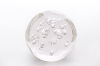 Clear Paperweight with Bubbles