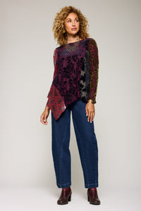 Burnout Velvet Wren Top