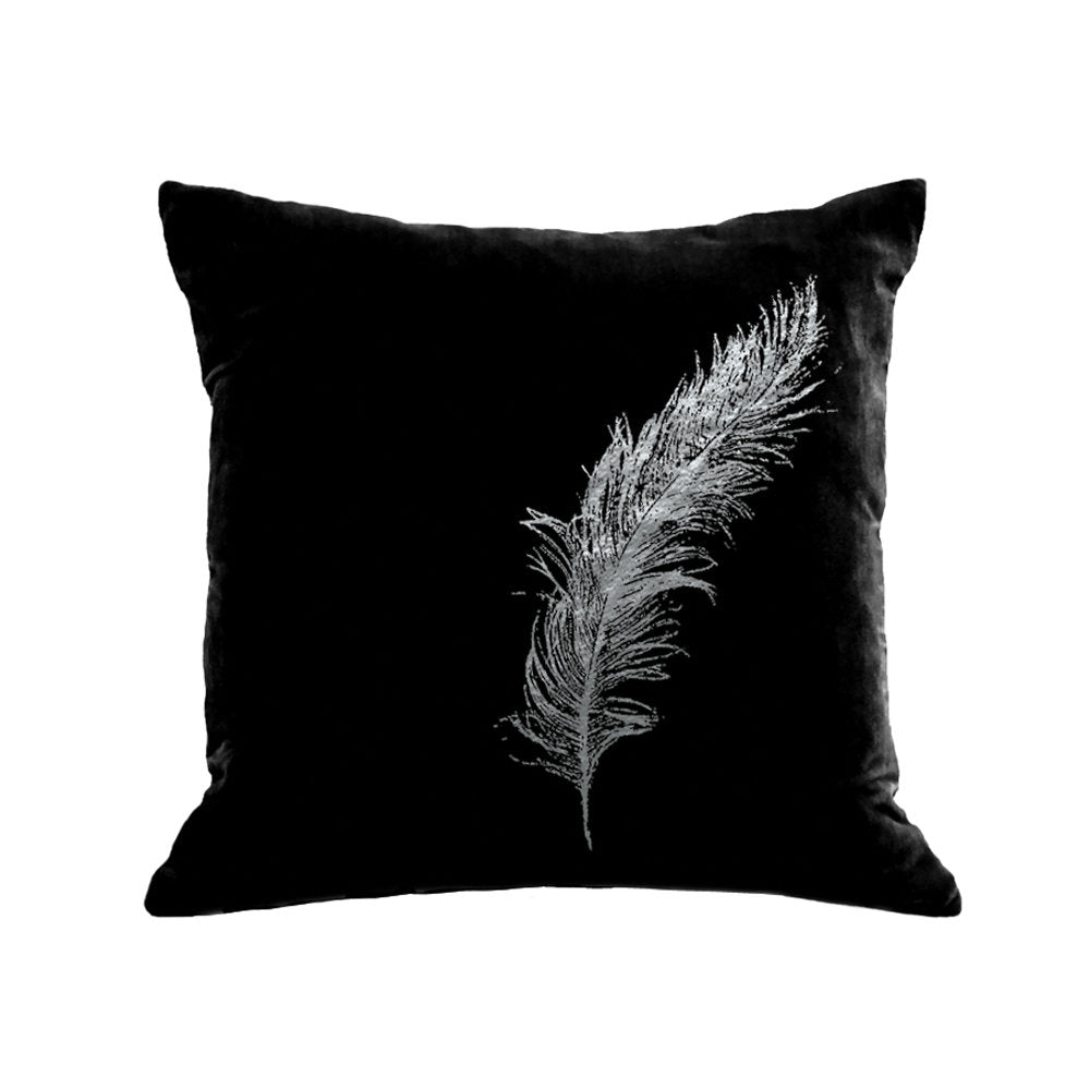 gunmetal on black, 18" x 18"