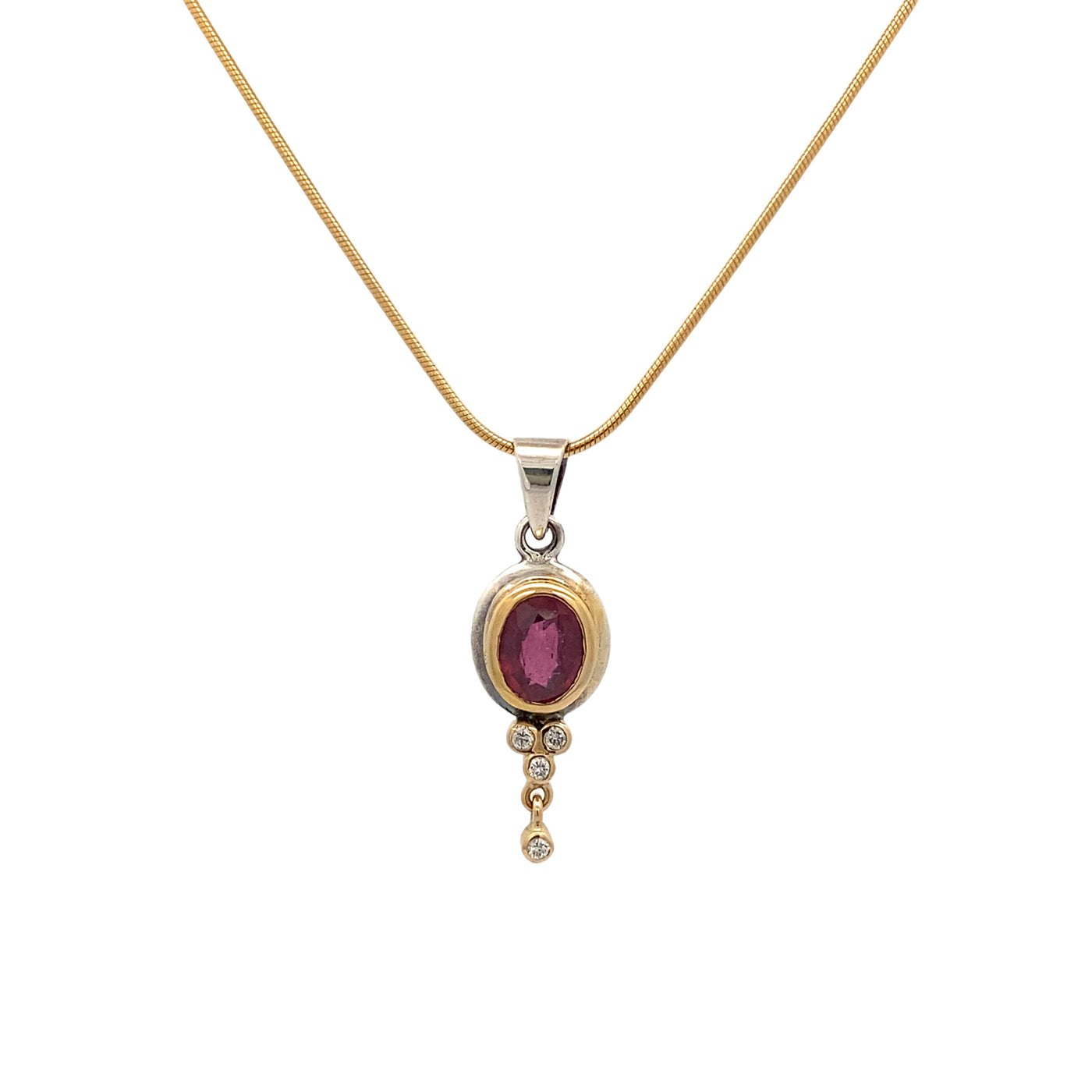 Ruby & Diamonds Pendant