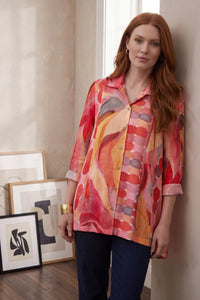 Fluid Linen Refresca Pieced Tunic