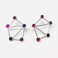 Red Constellation Earrings