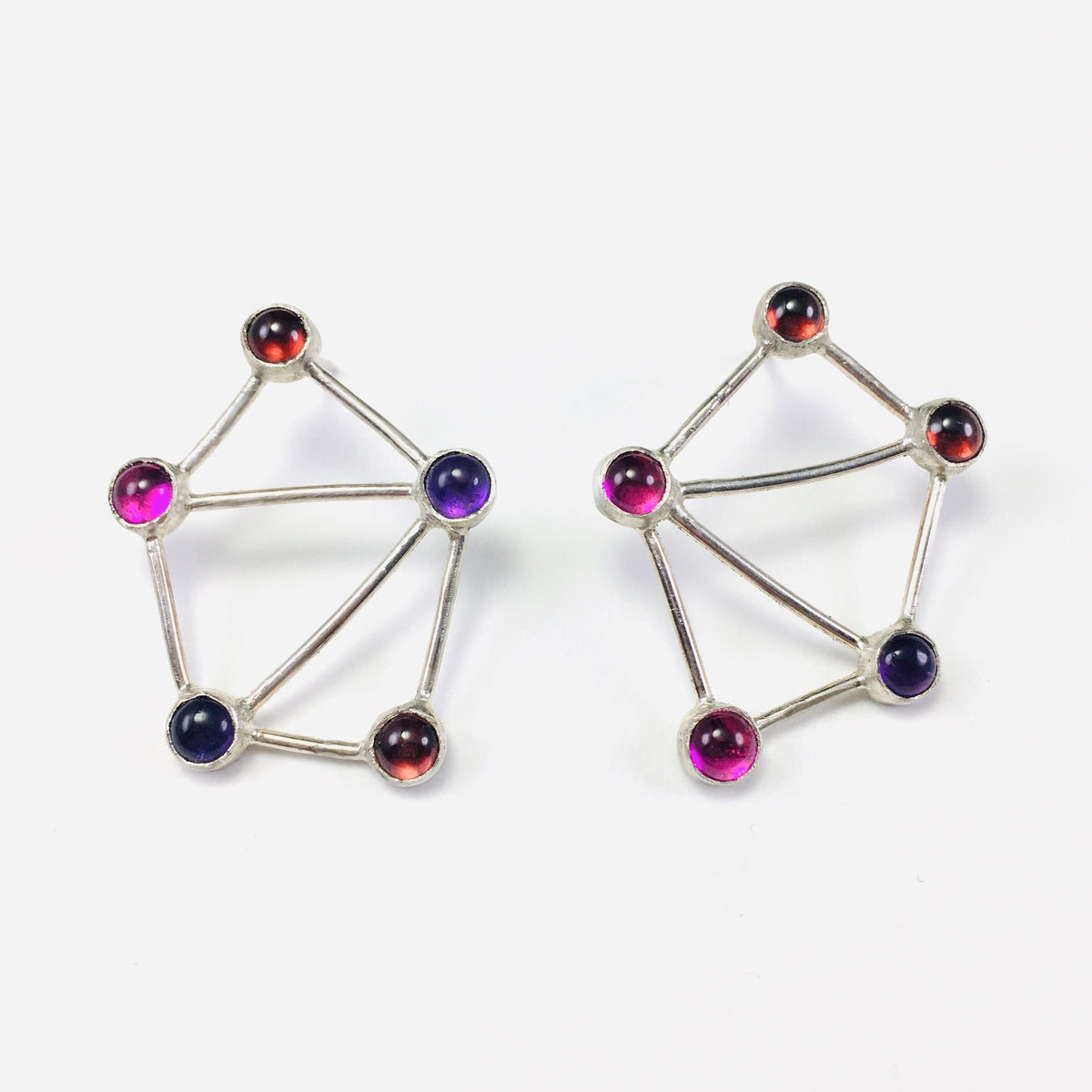 Red Constellation Earrings