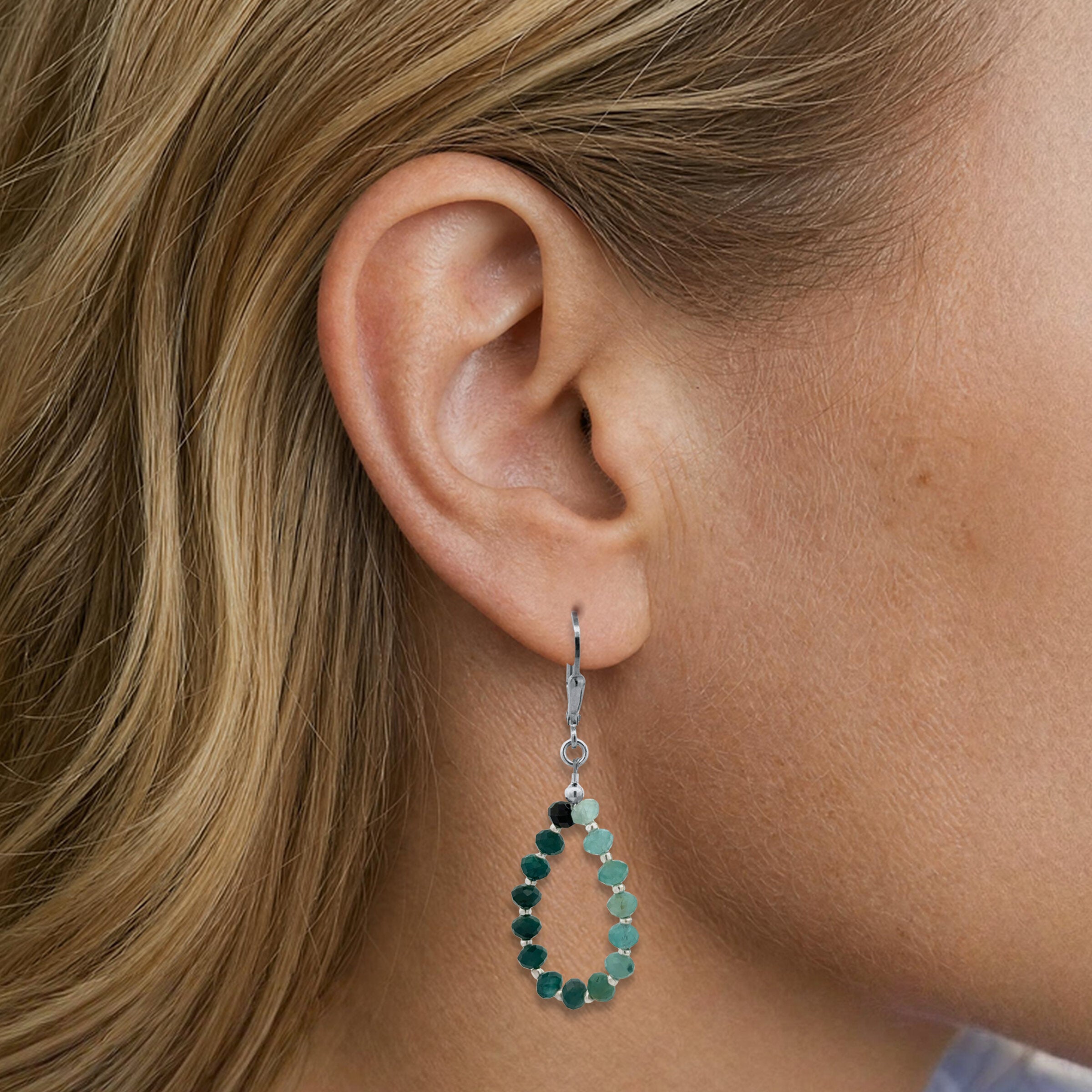 Grandidierite Earrings