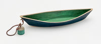 Swale Boat with Blue and Moss Patina