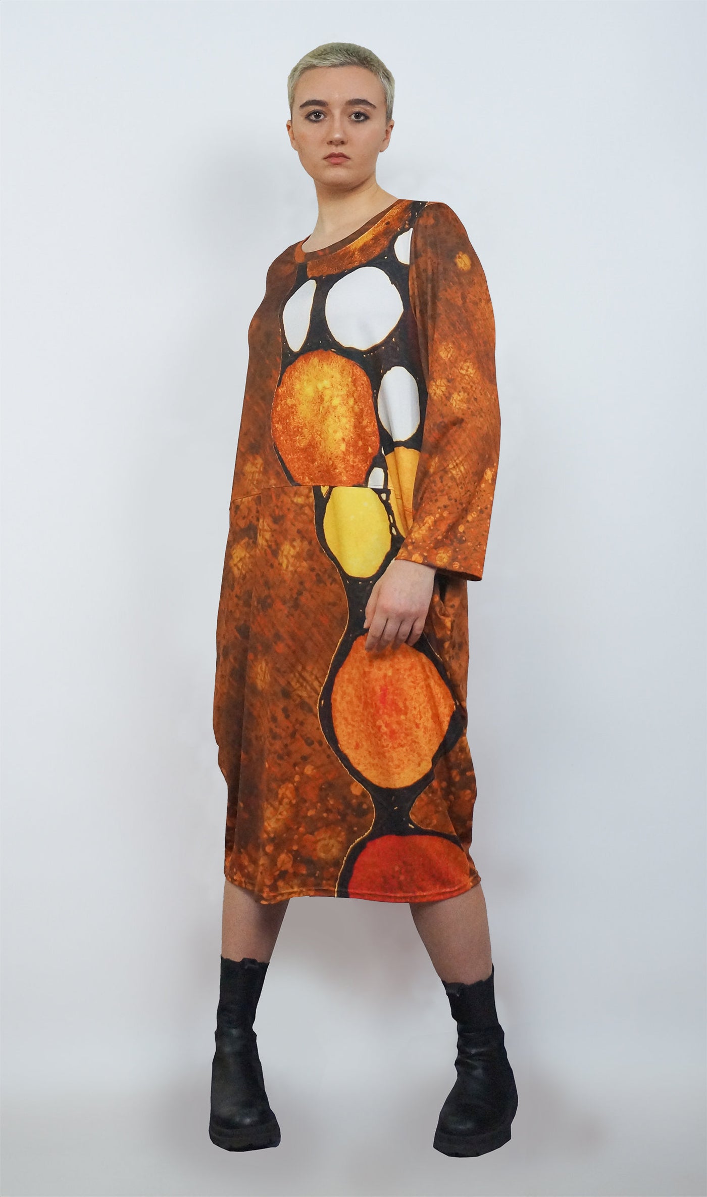 Stained Glass Terracotta Bubble dress