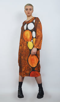 Stained Glass Terracotta Bubble dress