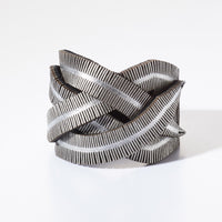 Silver Metallic Leather