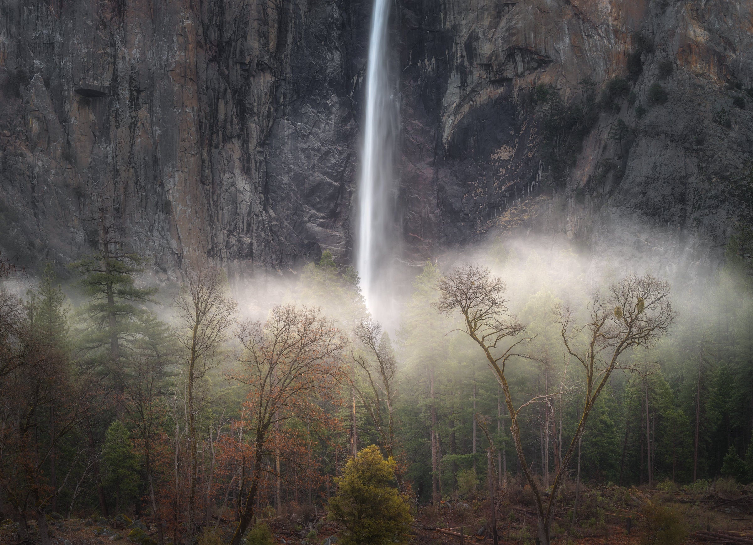 Bridalveil Fall Winter into Spring