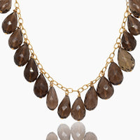 Smokey Topaz Dangle Bracelet