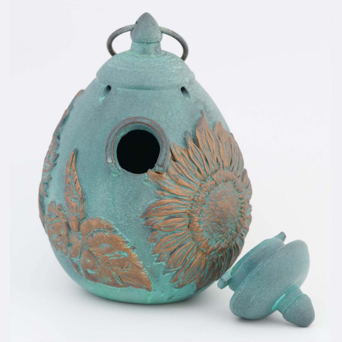 Leafy Sunflower Birdhouse