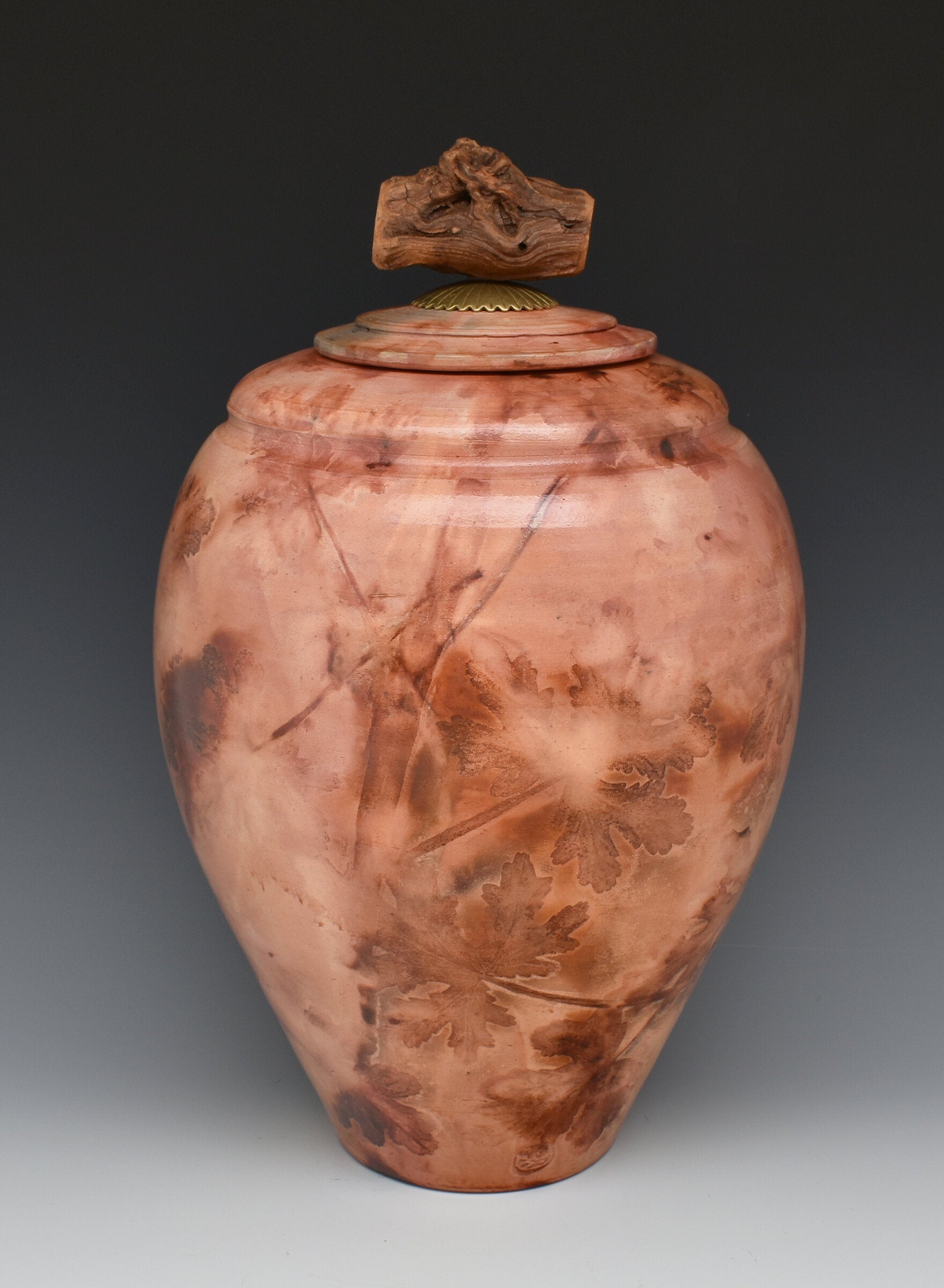 Saggar Vessel with Driftwood Lid II