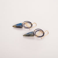 Labradorite Meridian Earrings