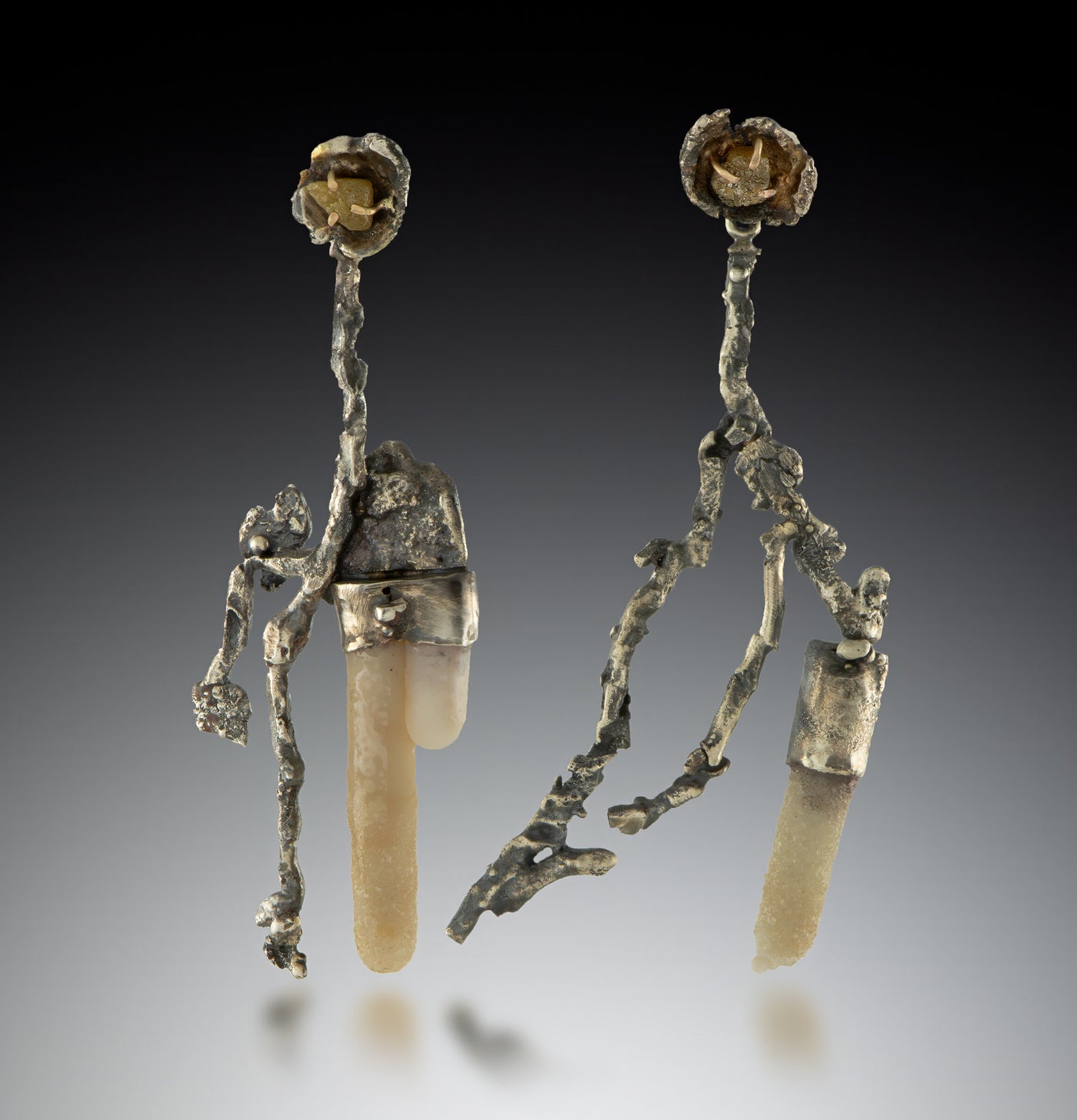 Asymmetric Sun Dancer Earrings