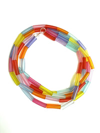 Rainbow Tubes Necklace