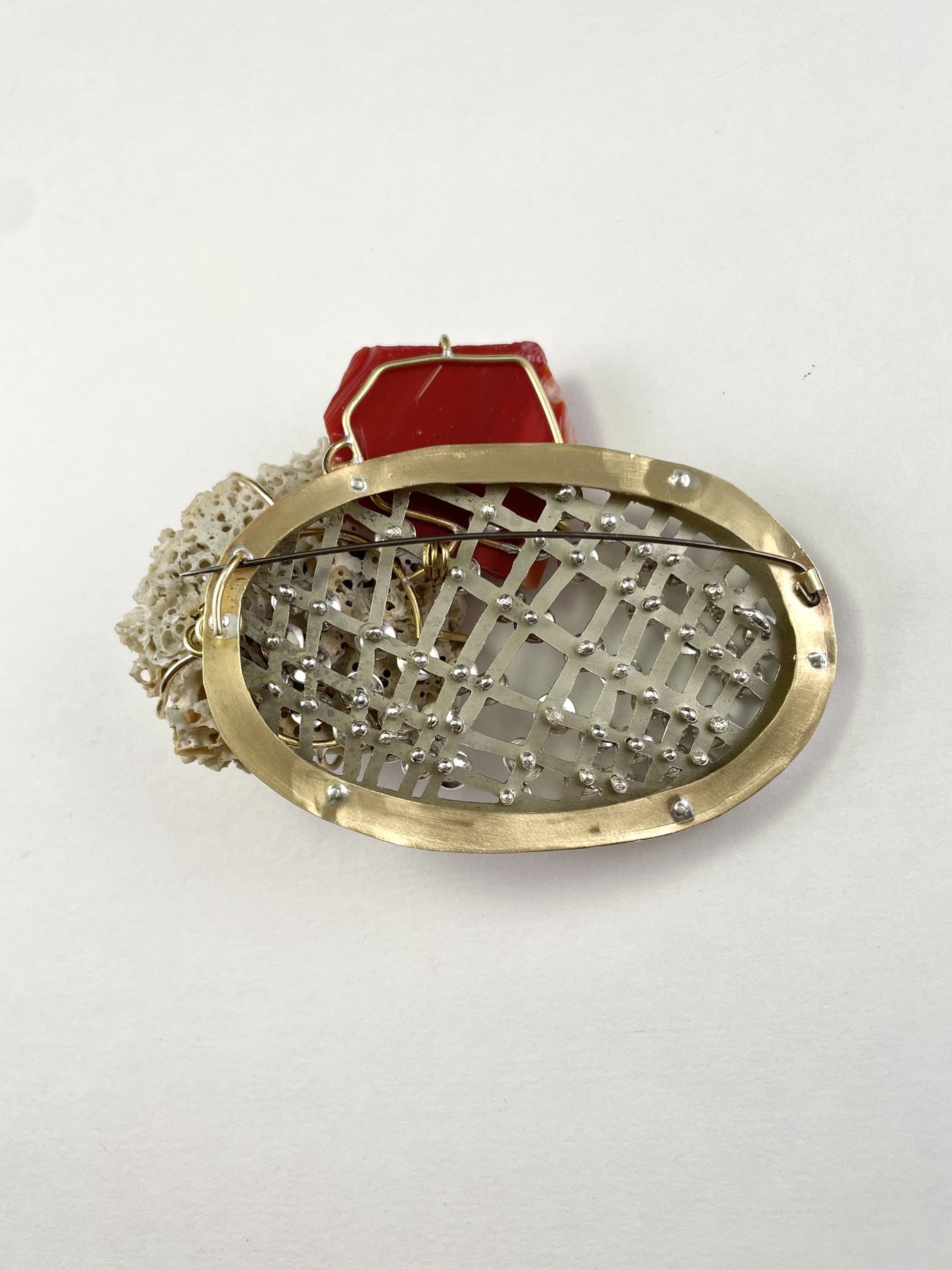 Mishmash Web Brooch