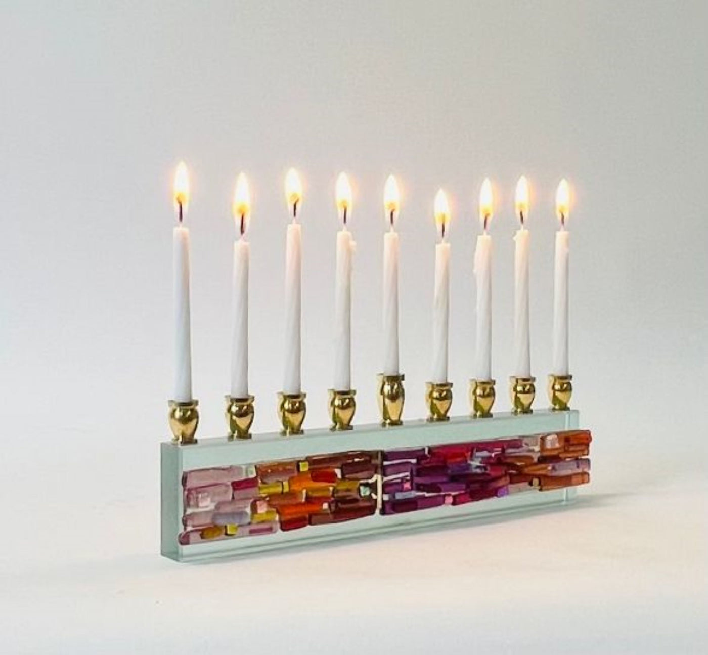 Parting of the Sea Icicle Sunset Menorah